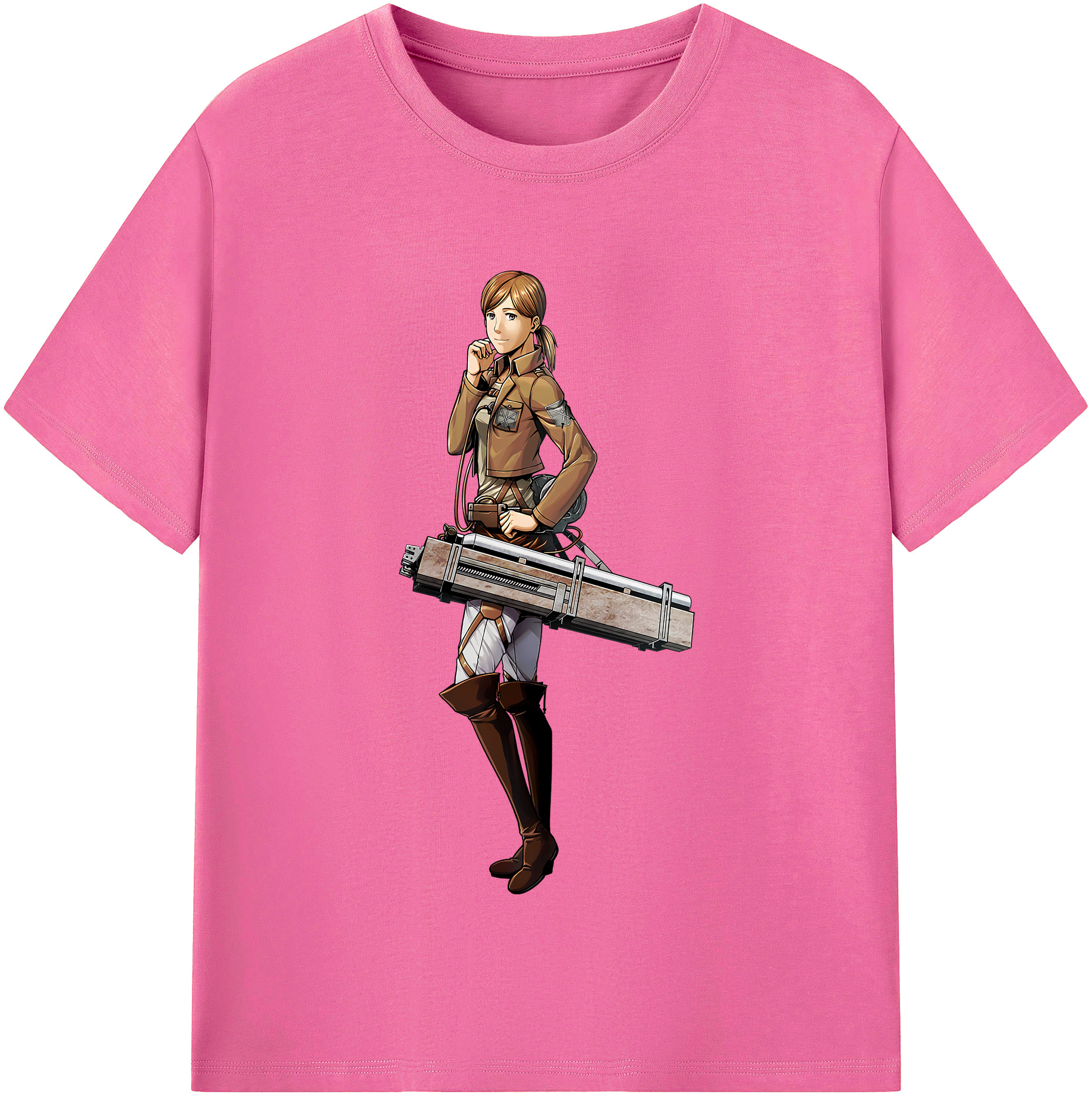 （画像用） 進撃の巨人 Attack on Titan レディースカジュアルプリントTシャツ（綿100％）